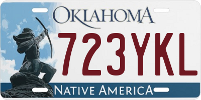 OK license plate 723YKL