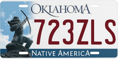 OK license plate 723ZLS