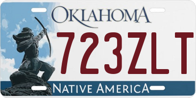 OK license plate 723ZLT