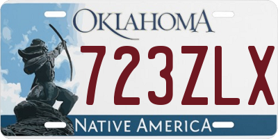 OK license plate 723ZLX