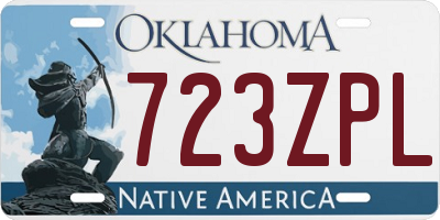 OK license plate 723ZPL