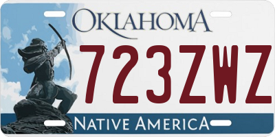 OK license plate 723ZWZ