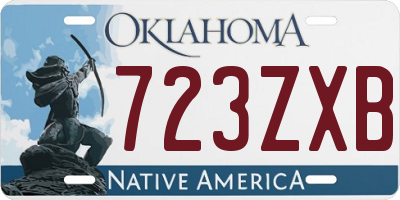 OK license plate 723ZXB