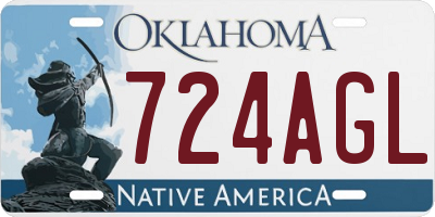 OK license plate 724AGL