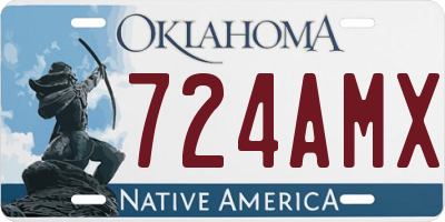 OK license plate 724AMX