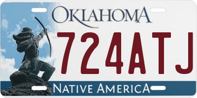 OK license plate 724ATJ