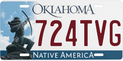 OK license plate 724TVG