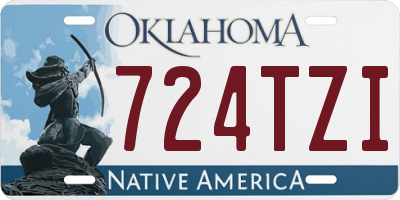 OK license plate 724TZI