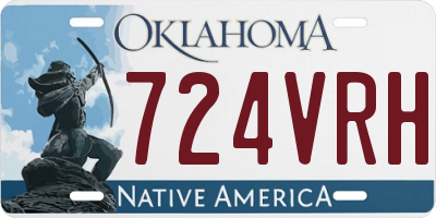 OK license plate 724VRH