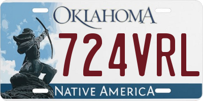 OK license plate 724VRL