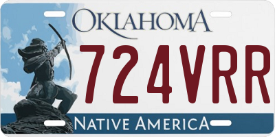 OK license plate 724VRR
