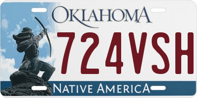 OK license plate 724VSH