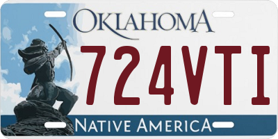 OK license plate 724VTI