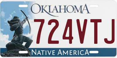 OK license plate 724VTJ