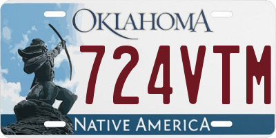 OK license plate 724VTM