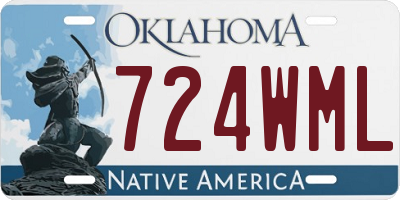 OK license plate 724WML