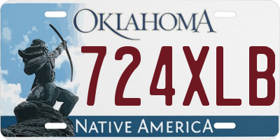 OK license plate 724XLB