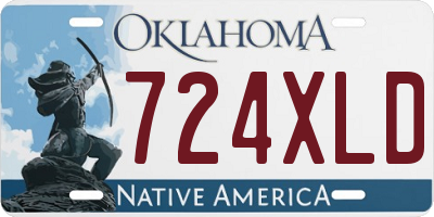 OK license plate 724XLD