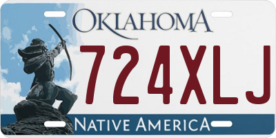 OK license plate 724XLJ