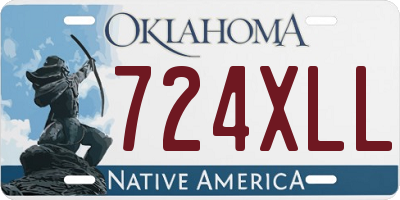 OK license plate 724XLL