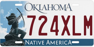 OK license plate 724XLM