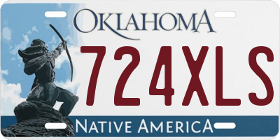 OK license plate 724XLS