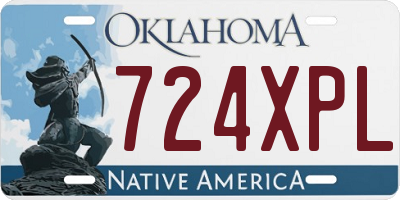OK license plate 724XPL