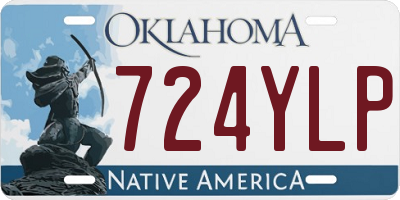 OK license plate 724YLP