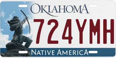 OK license plate 724YMH