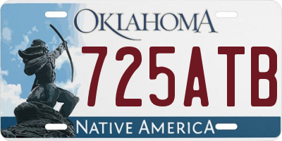 OK license plate 725ATB
