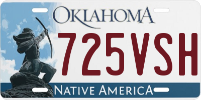 OK license plate 725VSH