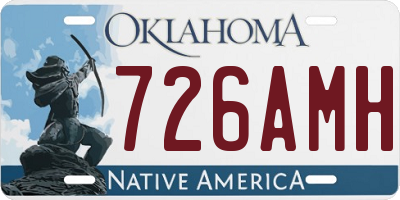 OK license plate 726AMH