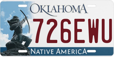 OK license plate 726EWU