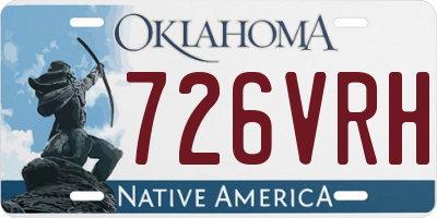 OK license plate 726VRH