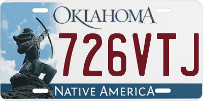 OK license plate 726VTJ