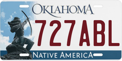 OK license plate 727ABL