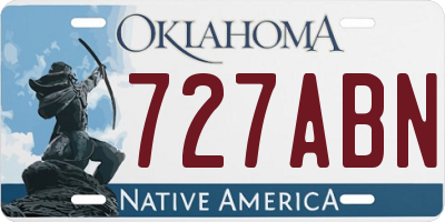 OK license plate 727ABN