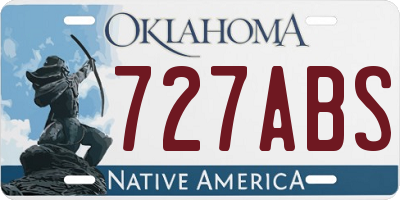 OK license plate 727ABS