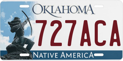 OK license plate 727ACA