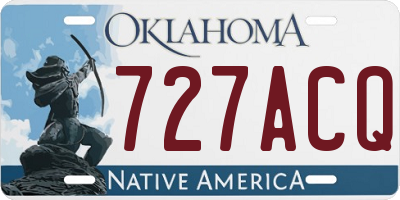 OK license plate 727ACQ