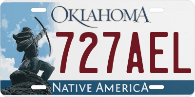OK license plate 727AEL