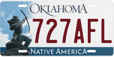 OK license plate 727AFL