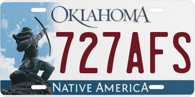 OK license plate 727AFS