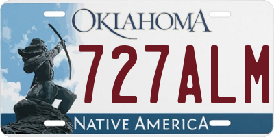OK license plate 727ALM