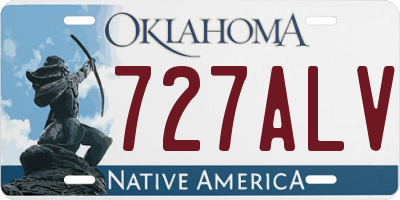 OK license plate 727ALV