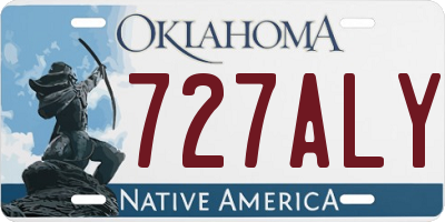 OK license plate 727ALY