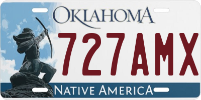 OK license plate 727AMX