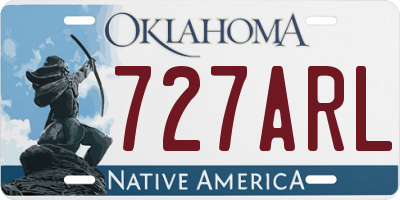 OK license plate 727ARL