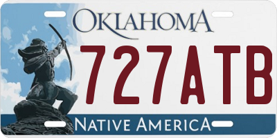 OK license plate 727ATB