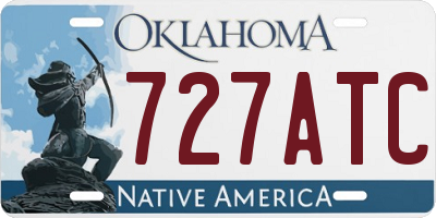 OK license plate 727ATC